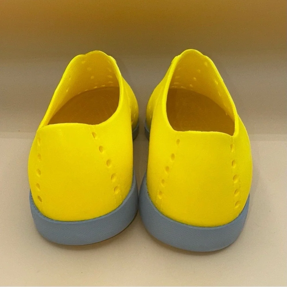 Biion Brights Yellow Perforated Oxford Shoes, Mens Size 9‎ EUC